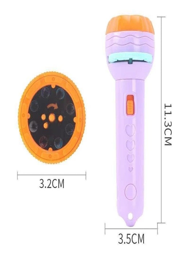 Storio 6 Slides 48 Patterns Mini Projector Torch Toy Slide Flashlight Projector Torch for Kids Lamp Education Learning Night Light Before Going to Bed(Random Slides), Multicolor - Image 3